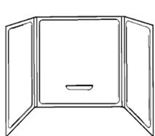 TUB SURROUND 27x54 -WHITE
